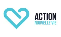 A stylized heart logo in blue appears next to the text 